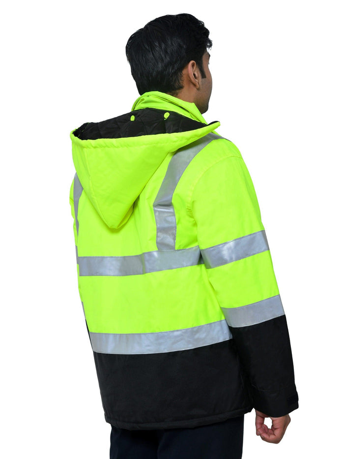 High Visibility Jacket - Yellow & Black - uniformer