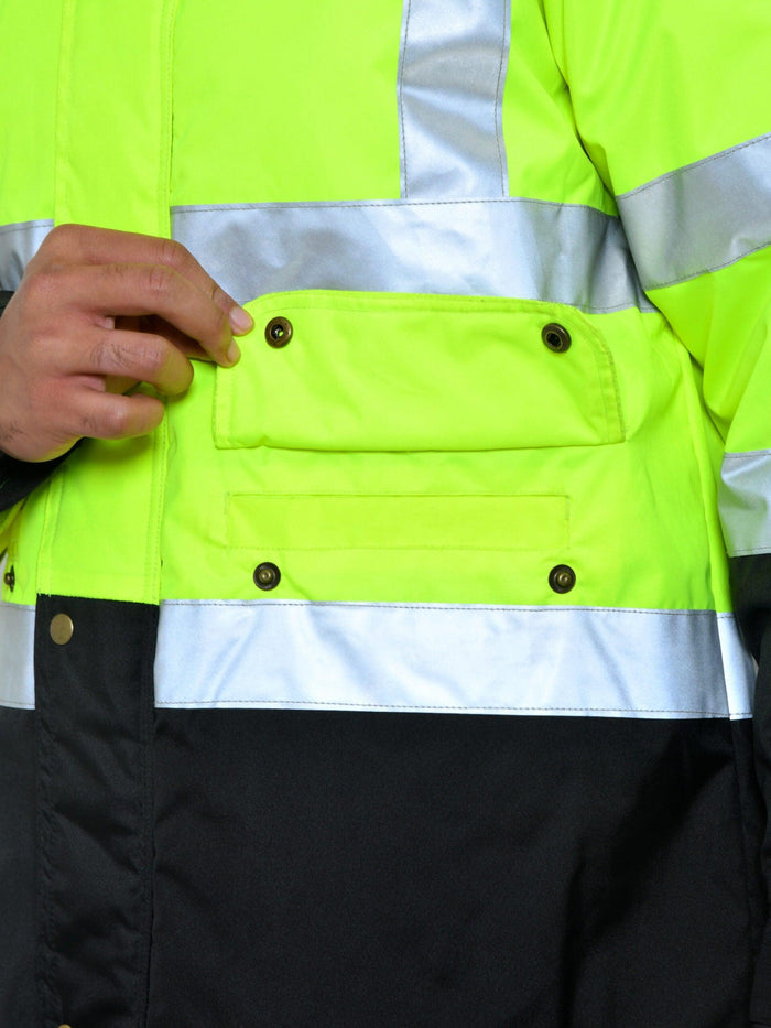 High Visibility Jacket - Yellow & Black - uniformer