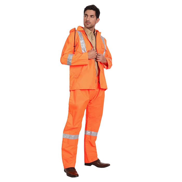 High Visibility Rain Suit - Orange - uniformer