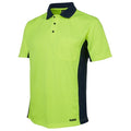 HV Sport Polo - Lime/Navy, M