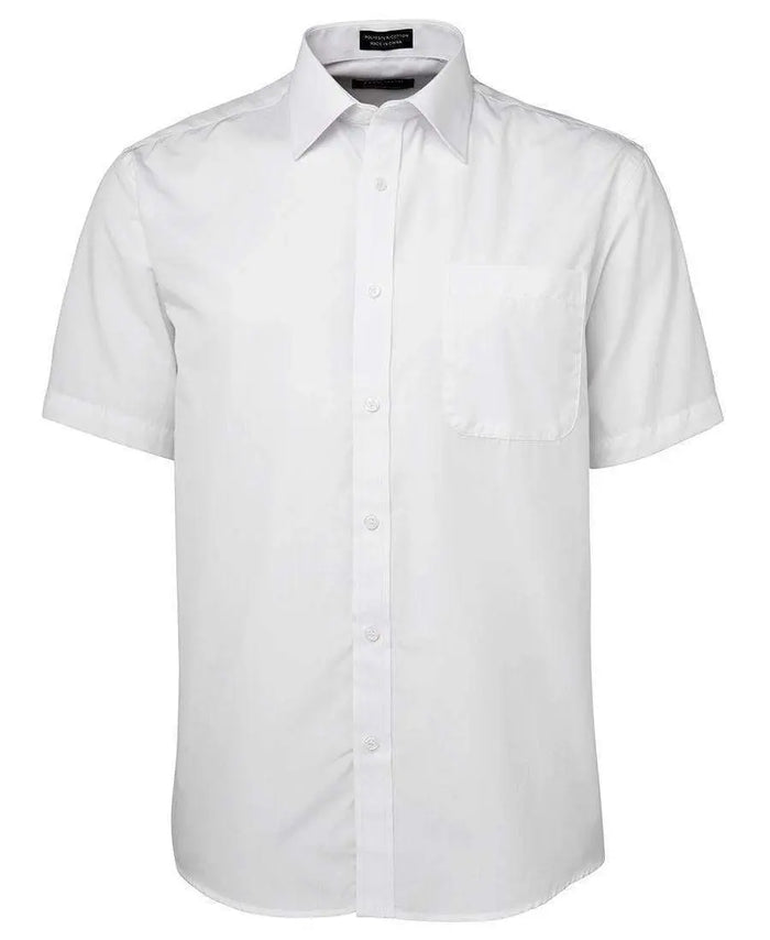 Jb's Wear Corporate Wear White Short Sleeves / S JB'S Long Sleeve & Short Sleeve Poplin Shirt 4P
