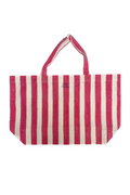 KATE AUSTIN Sac Market à Rayures Cabanes - Rose et Blanche