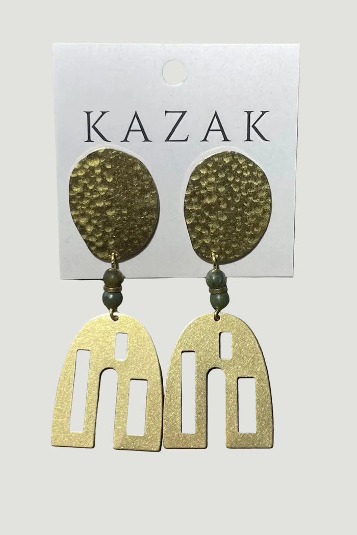 KAZAK Boucles d'Oreilles Mallawi - Vert