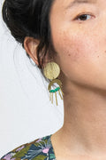 KAZAK Boucles d'Oreilles Marsala - Vert