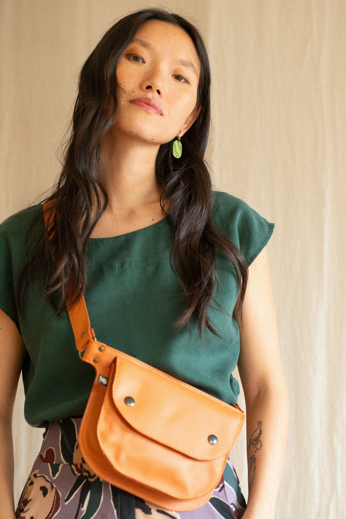 KAZAK Sac Pochette Amaru - Abricot