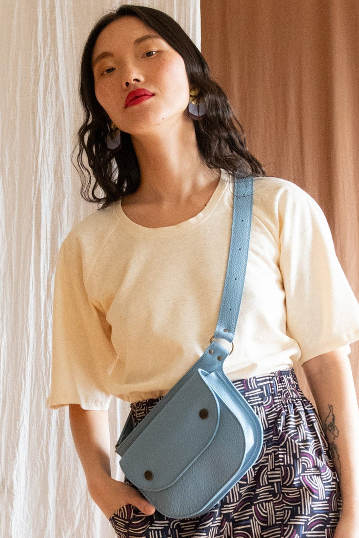 KAZAK Sac Pochette Amaru - Bleu Poudre