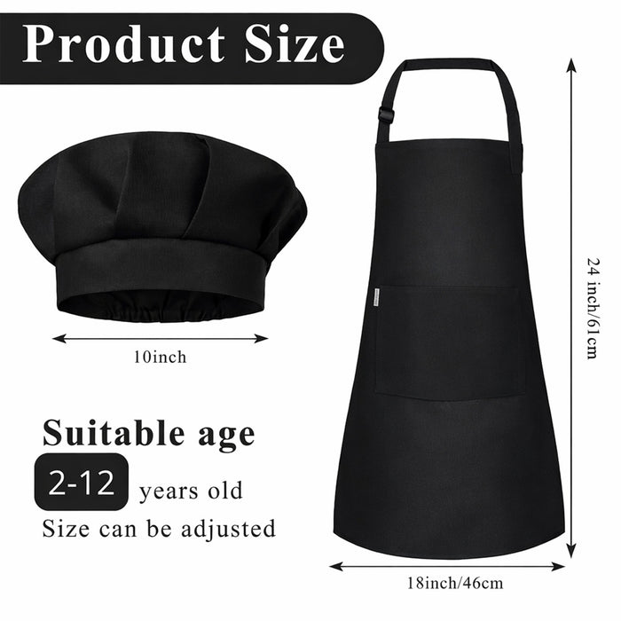 Kids Apron with Chef Cap