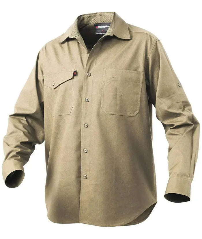 KingGee Workcool 2 Long Sleeve Work Shirt K14820 Metro Workwear.