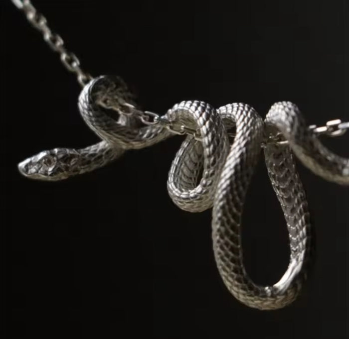 Lilith- the Tiny Snake on Chain Necklace 2 Colors