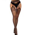 Lorna- the Black Fishnet Thigh Stocking Garter Combo 3 Styles