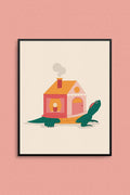 MAD LOVE CREATIVE Affiche Mobil Home Tortue