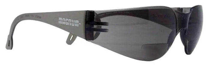 Magnum Safety Glasses - Bifocal Smoke Lens (+1.50) 068+1.50SD