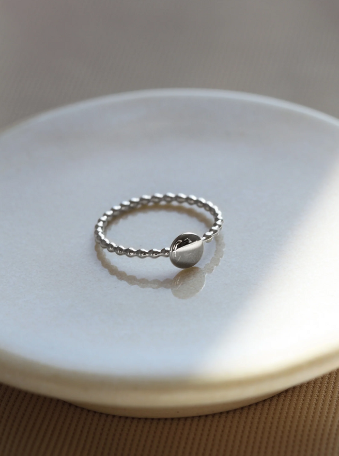 MAKSYM Bague Boules et Pastilles - Argent
