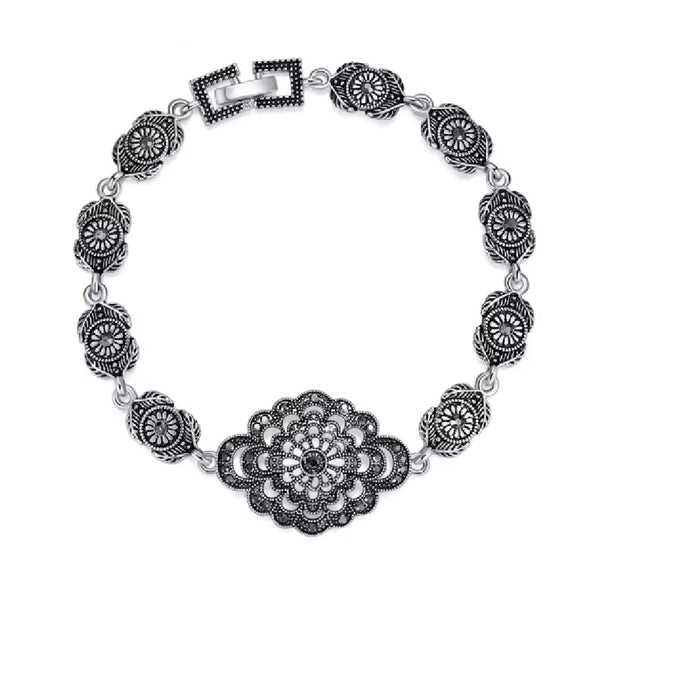 Marcy- the Marcasite Style Linked Bracelet Set 3