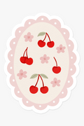 MARIE-LISE Autocollant - Sceau Vintage Cerises