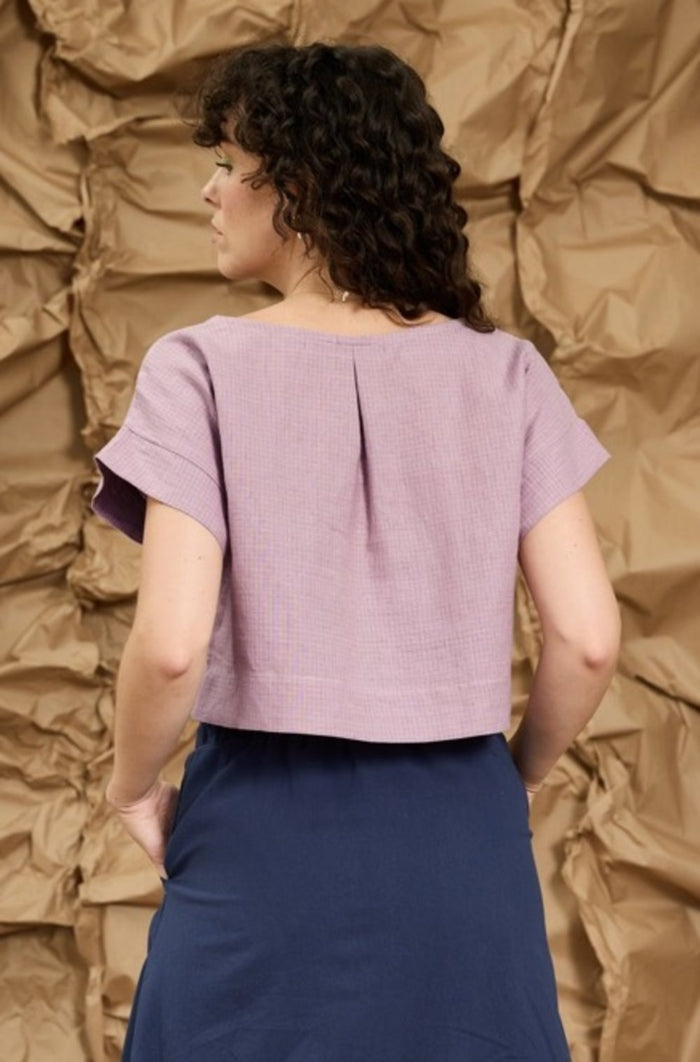 MELOW Blouse Marjorie - Carreau Lilas
