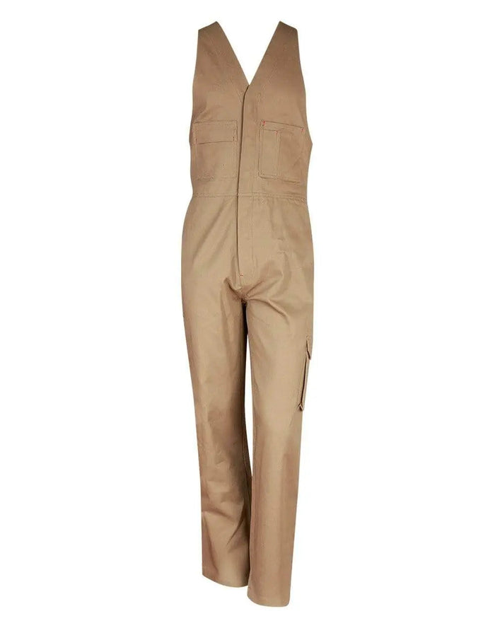 Men's Action Back Overall-Regular WA01 Work Wear Australian Industrial Wear Khaki 77R