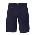 Men's Curved Cargo Shorts ZS360 Work Wear Syzmik Navy 72R
