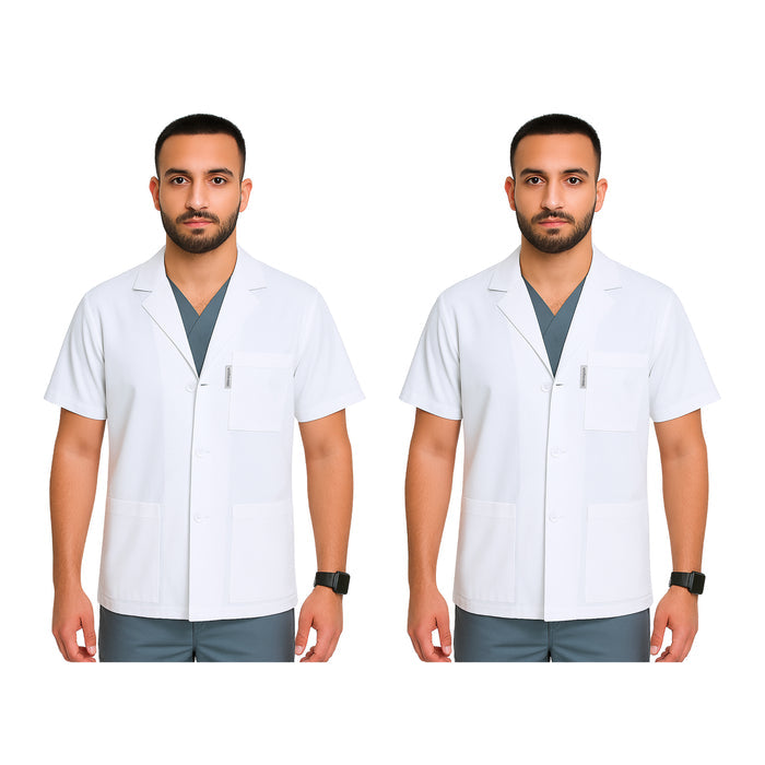 Mens Half Lab Coat Pack of 2