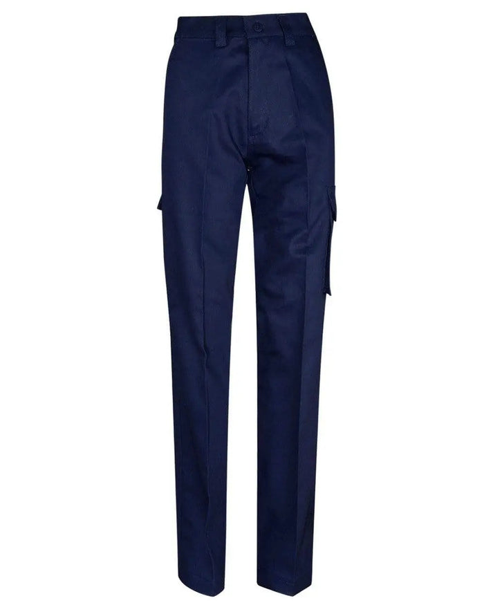Men's Heavy Cotton Pre-shrunk Drill Pants Long Leg  WP13 Work Wear Australian Industrial Wear 74L Navy