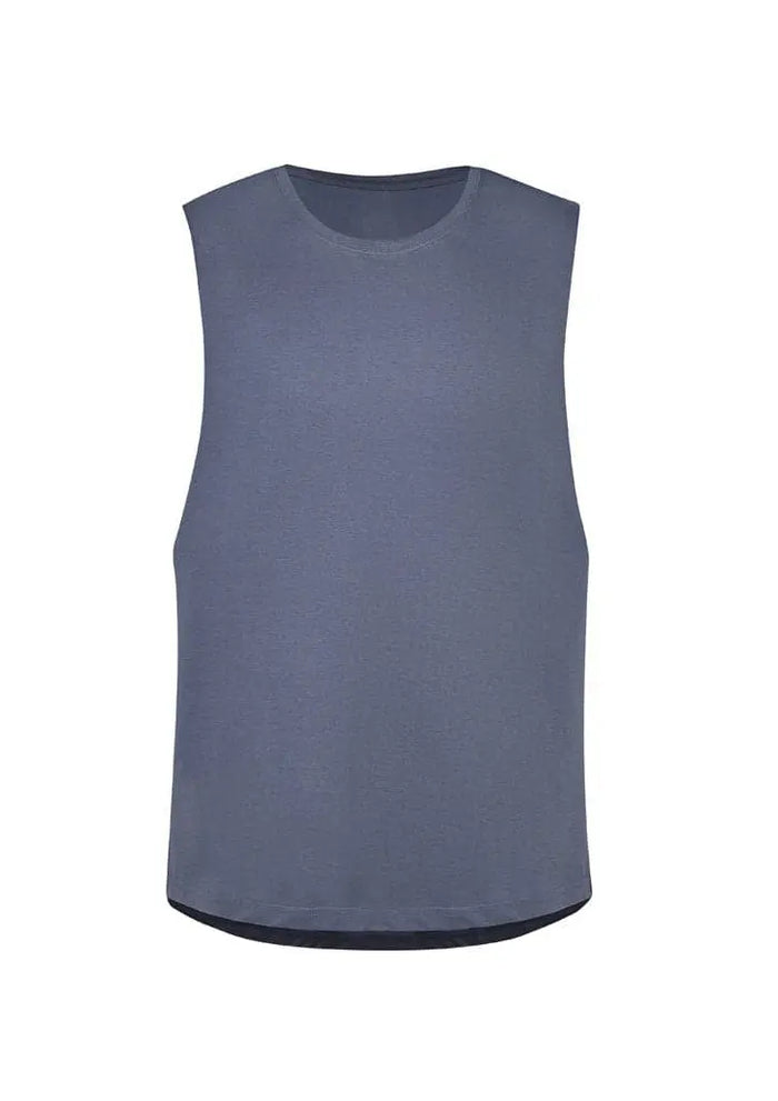Mens Streetworx Sleeveless Tee ZH137  Syzmik Petrol Blue XS