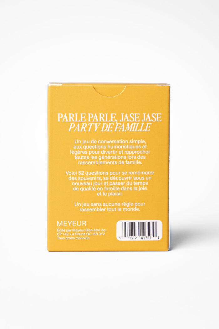 MEYEUR Jeu de Conversation Parle Parle, Jase Jase - Party de Famille