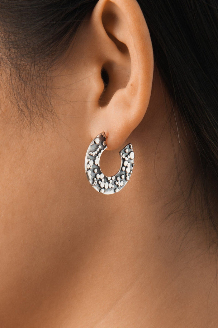 MICHELLE KEMP Boucles d'Oreilles Castual - Argent