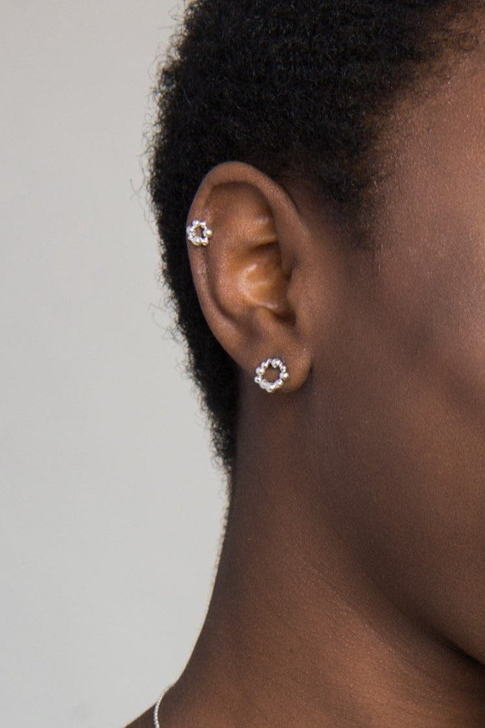MICHELLE KEMP Boucles d'Oreilles Hoag - Argent