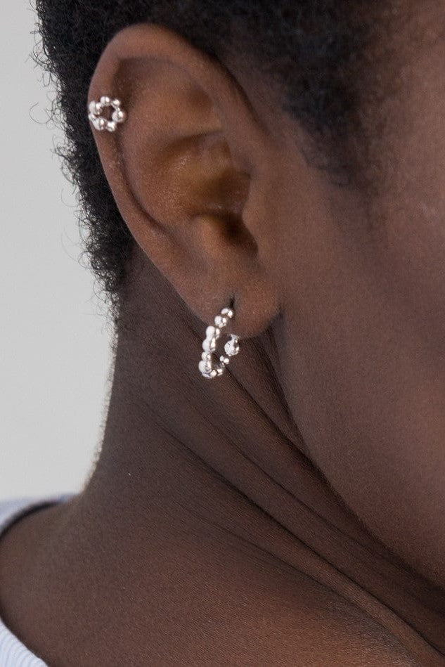 MICHELLE KEMP Boucles d'Oreilles Lyre - Argent