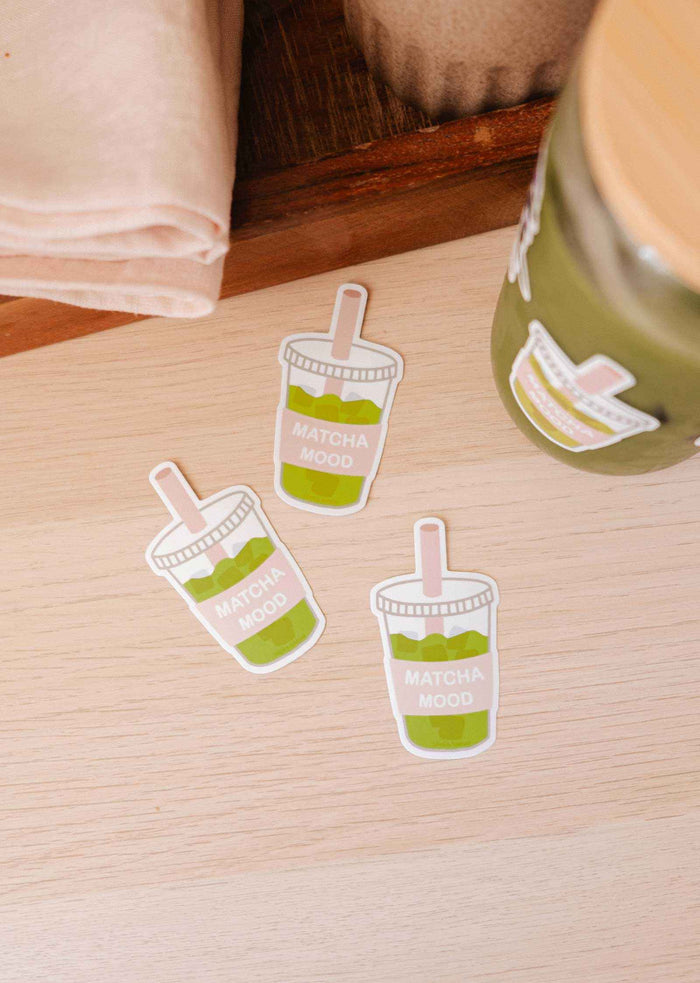 MIMI & AUGUST Autocollant en Vinyle - Matcha Mood