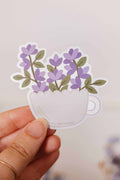MIMI & AUGUST Autocollant en Vinyle - Tasse Fleur