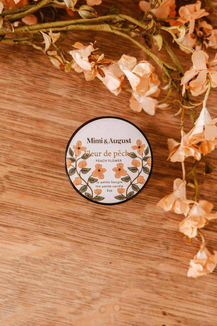 MIMI & AUGUST Bougie 2oz - Fleur de pêche