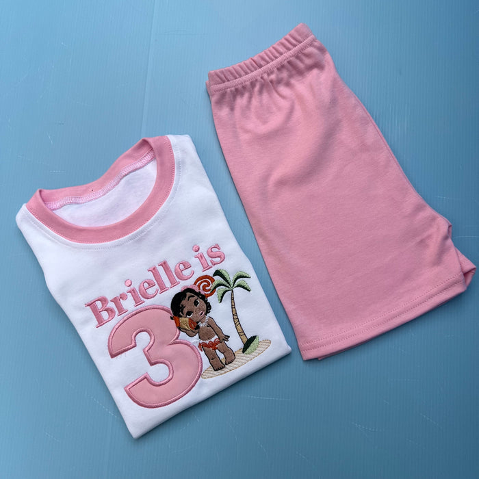 Moana Inspired Birthday Pyjamas
