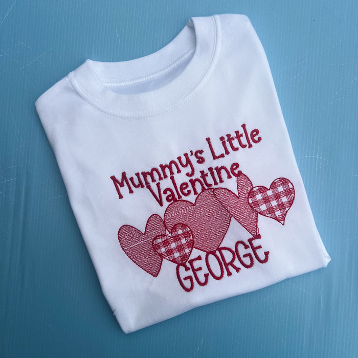 Mummys little Valentine Heart Design TShirt/Sweatshirt