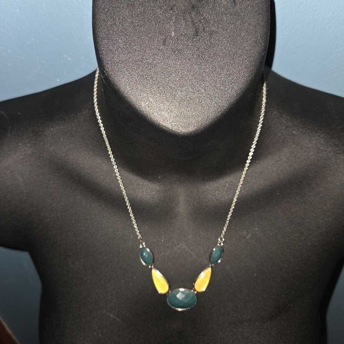 Necklace with gems