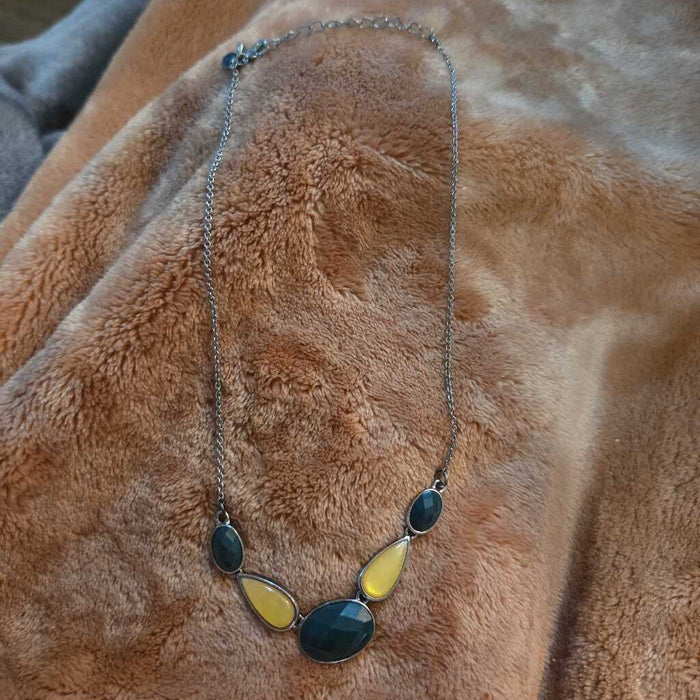 Necklace with gems
