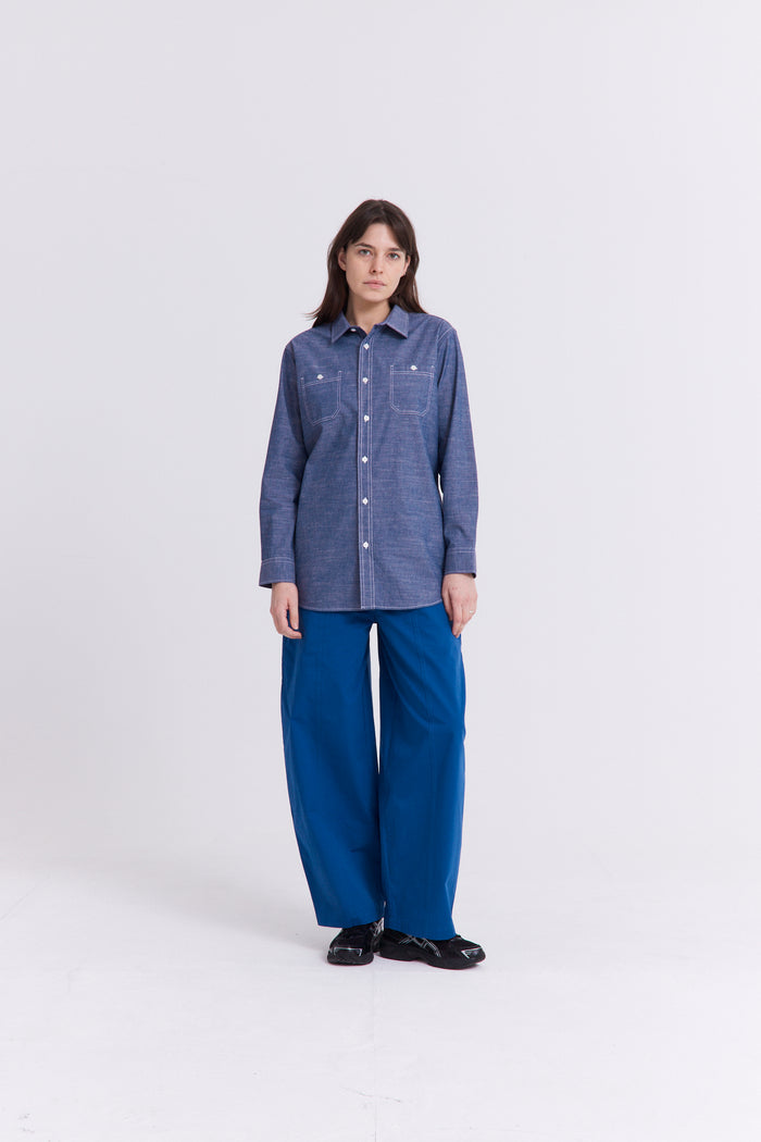 Patch Chambray Work Shirt