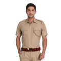 Police Khaki Half Shirt