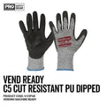 Pro Choice Prosense C5 With Pu Palm Glove Vend Ready X12 - V-C5PUD PPE Pro Choice