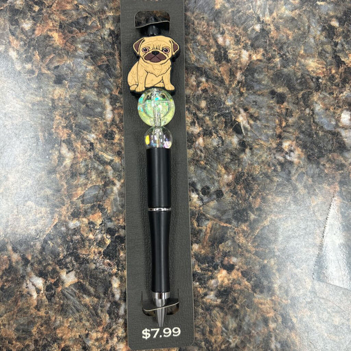 Pug Beaded Pen