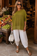 Pure Cotton Fully Lined Amy Mesh Top - Lime