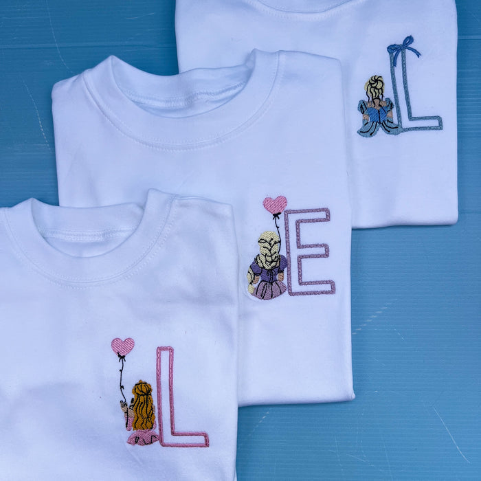 Rapunzal Initial T-Shirt