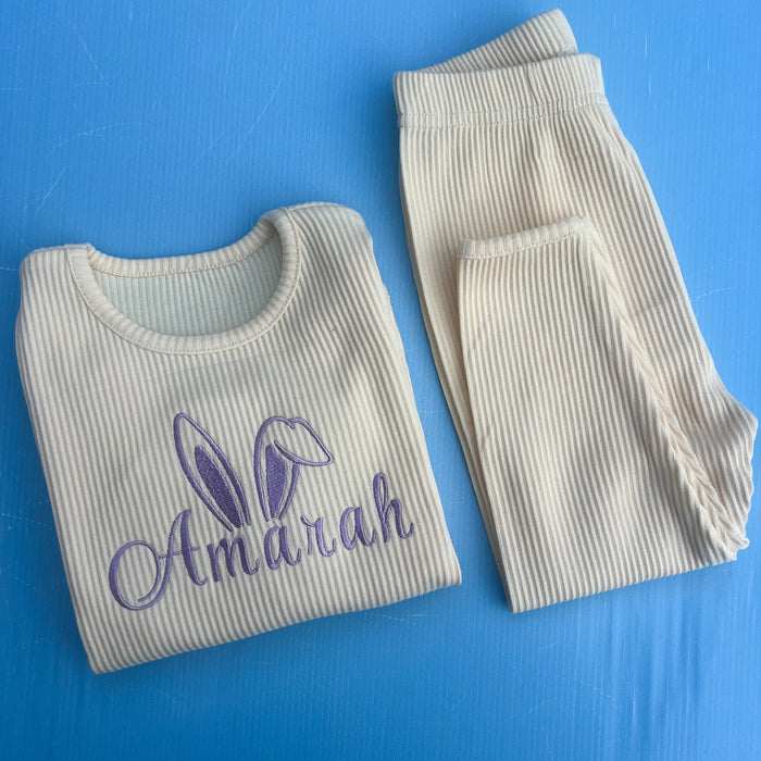 Ribbed Easter Bunny Loungewear