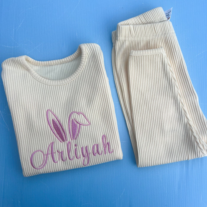 Ribbed Easter Bunny Loungewear