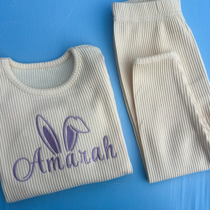 Ribbed Easter Bunny Loungewear