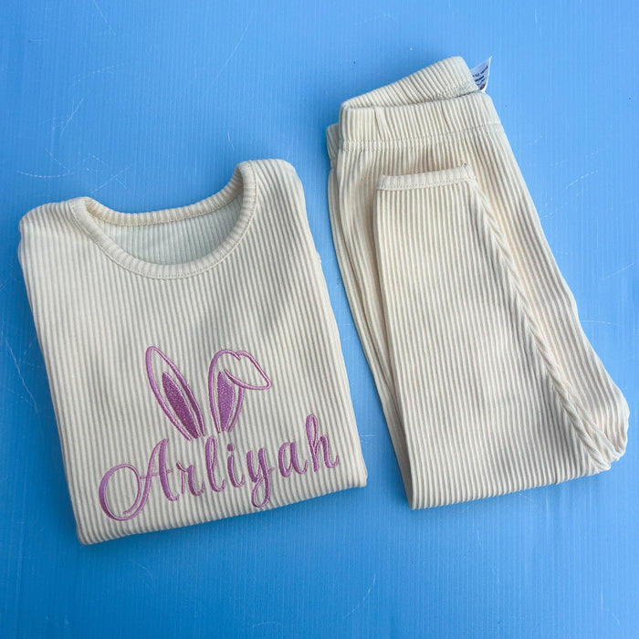 Ribbed Easter Bunny Loungewear