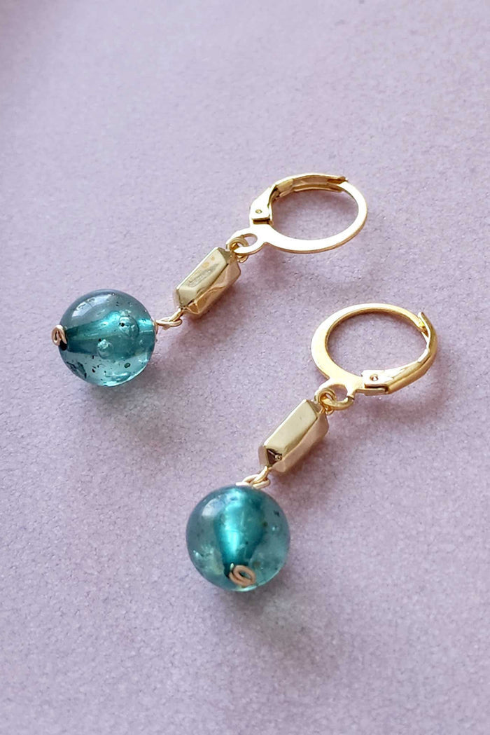 SANDRINE DEVOST Boucles d'Oreilles Constance - Teal