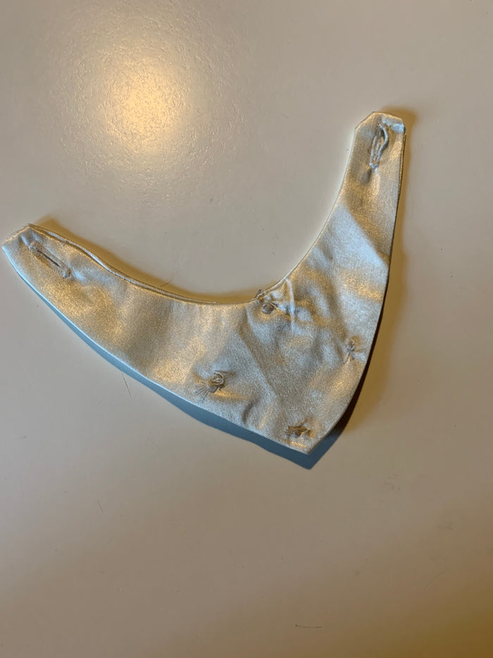 Satin Beaded Neckline Piece for Blouse circa 1980s