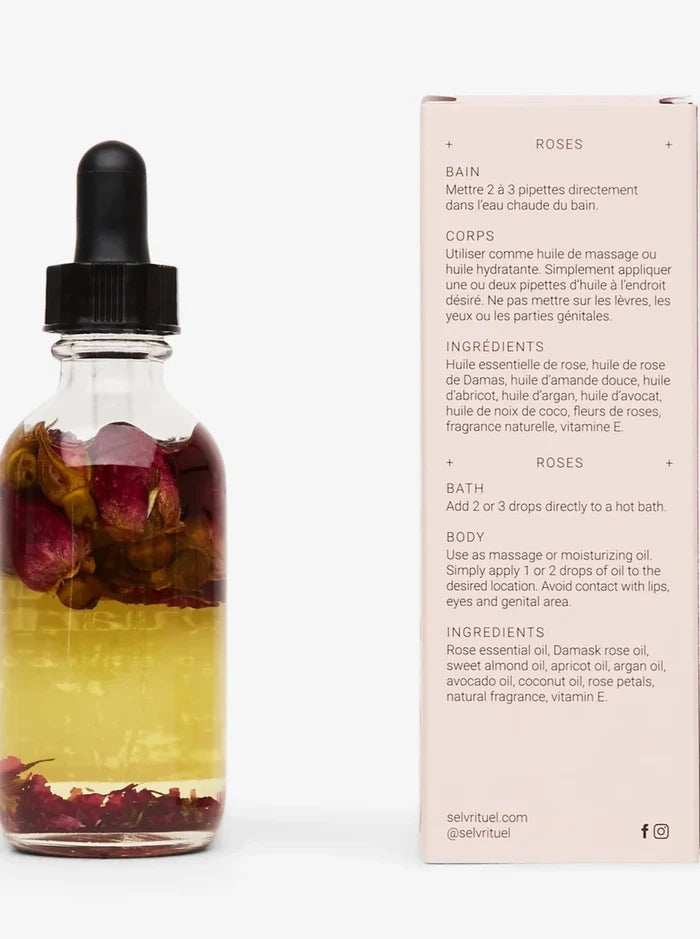 SELV RITUEL Huile Botanique du Bain au Corps Rituel 55mL - Quartz