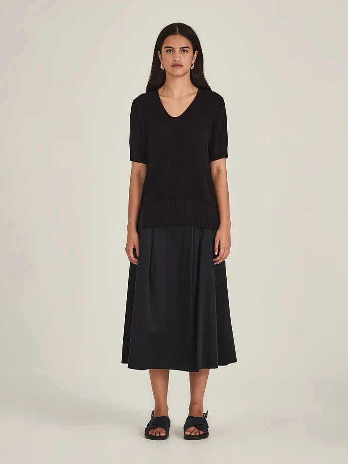 Sills Salma Knit Tee - Black Hyde Boutique
